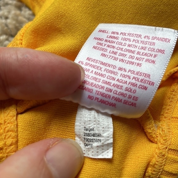 Xhilaration M yellow adjustable bikini top - Picture 8 of 11